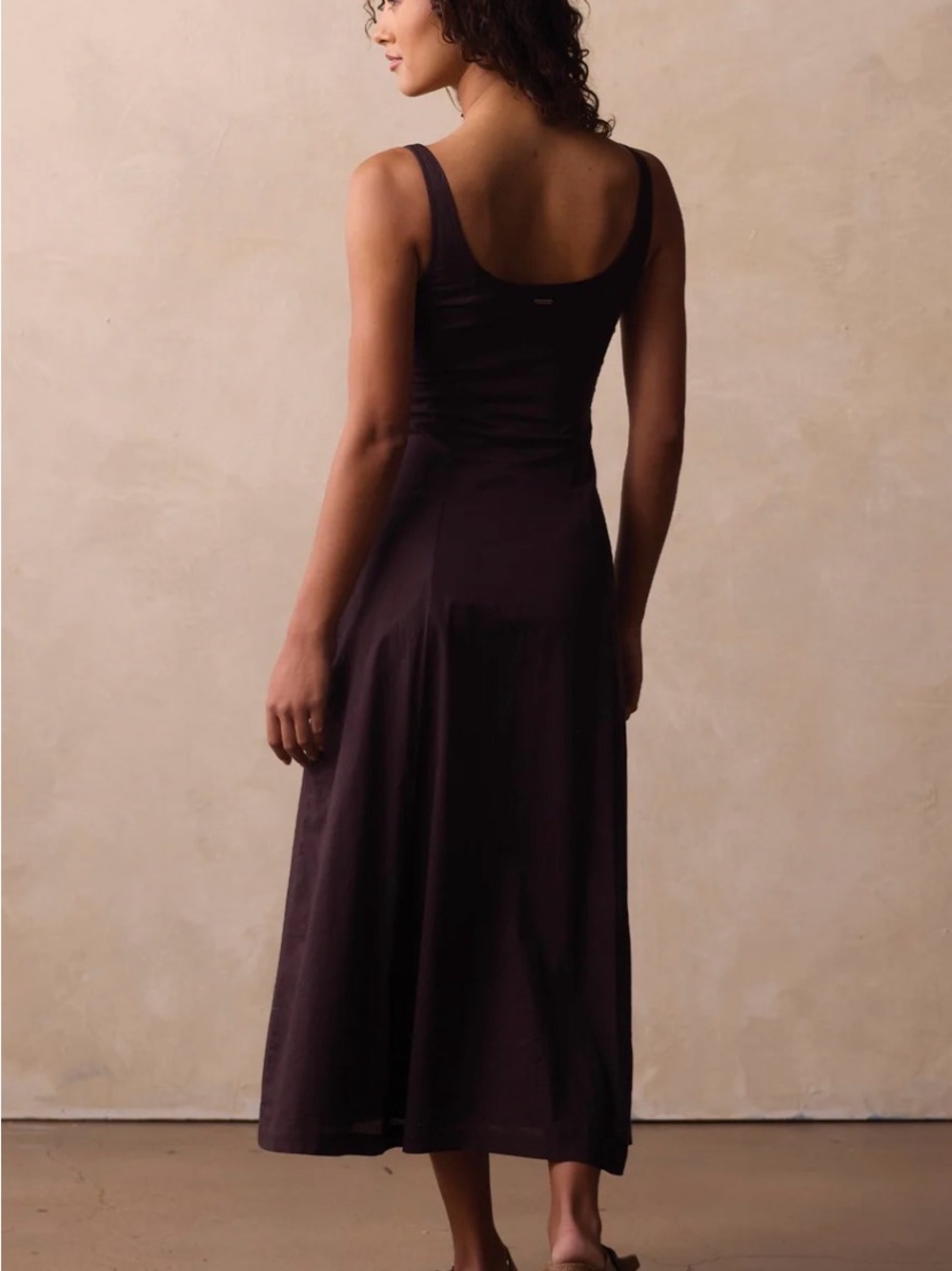 The Normal Brand Eleanor Dress in Umber - Picture 3 of 15